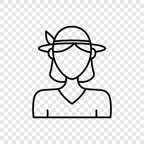 Woman With Hat Picture, Woman With Hat Photos, Woman With Hat Pics, Woman With Hat icon svg