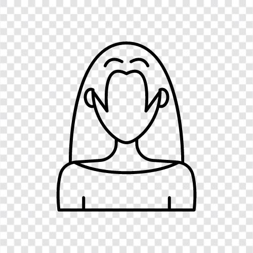 woman with long hair, long haired woman, women with long hair, Longhair Woman icon svg