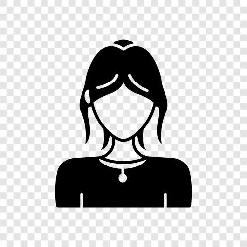 women, girls, lady, femaleness icon svg