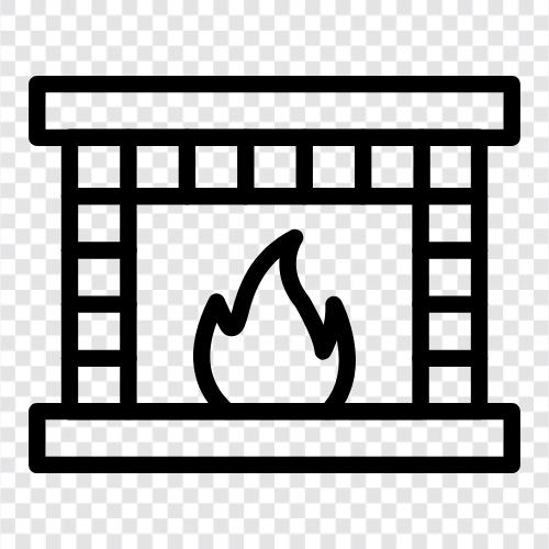 wood stove, wood burning stove, propane, natural gas icon svg