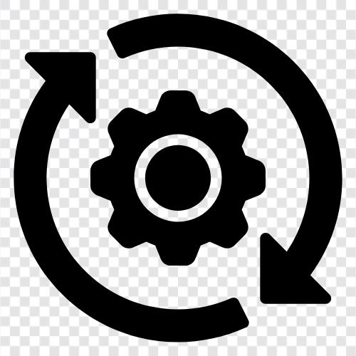 Workflow, Geschäftsprozess, Prozessverbesserung, Prozessmapping symbol