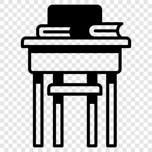 workstation, computer desk, computer table, office desk icon svg