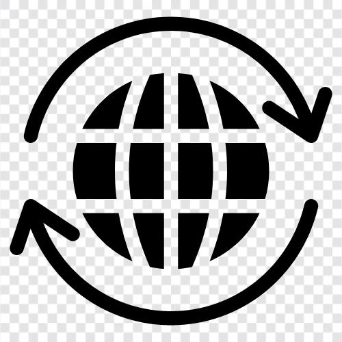 world economy, global trade, world politics, international relations icon svg