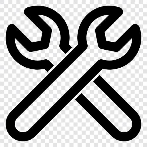 wrench, socket, wrench set, ratchet icon svg