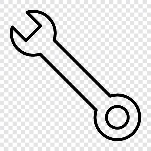 wrench, adjustable wrench, nut wrench, ratchet wrench icon svg