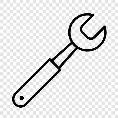 wrench, tool, hardware, repair icon svg