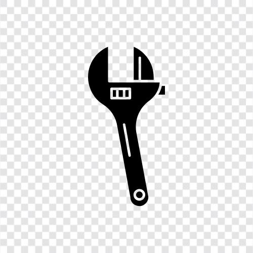 wrench, tool, hardware, fixing icon svg