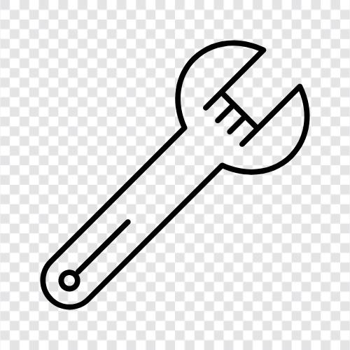 Schraubenschlüssel, Schraubenschlüsselsatz, Drehmomentschlüssel symbol