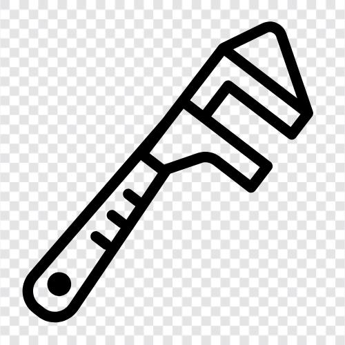 wrench set, wrench handle, socket wrench, open end wrench icon svg