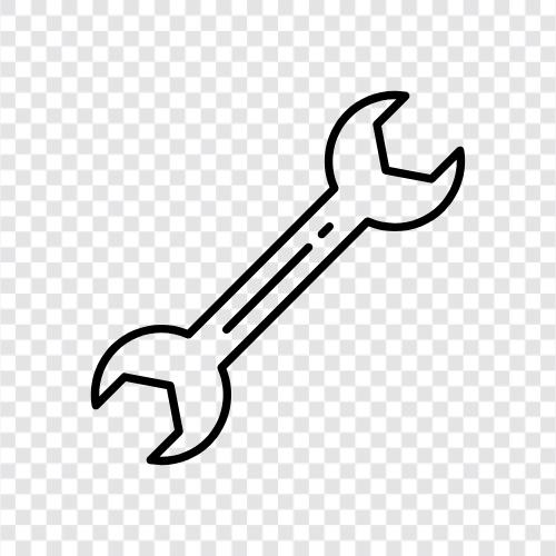 wrench set, wrench handle, wrench tool, adjustable wrench icon svg