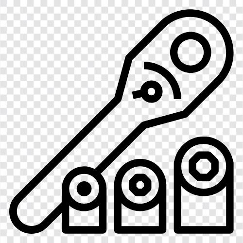 wrench set, wrench tool, socket wrench, ratchet wrench icon svg