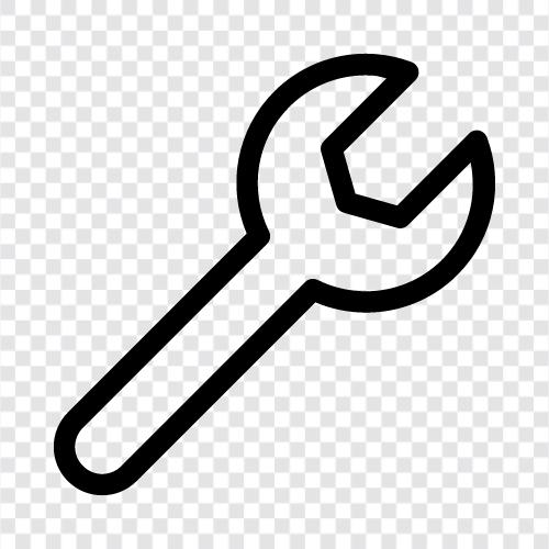 İngiliz anahtarı seti, anahtarın sapı, anahtarın sapı boyutu, anahtarın sapı tipi ikon svg