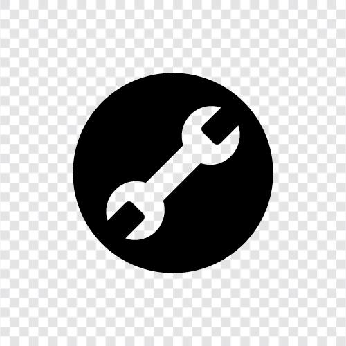 wrenching, adjustable wrench, hex wrench, socket wrench icon svg