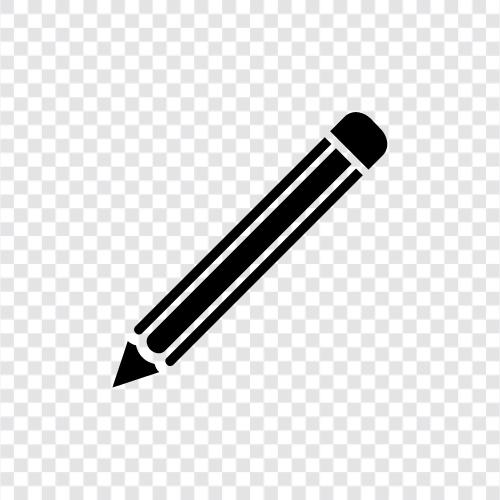 Schreiben, Zeichnen, Papier, Bleistifte symbol