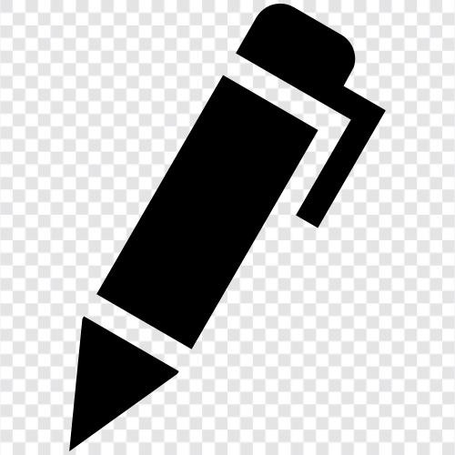 Schreiben Instrument, Tinte, Papier, Schreiben symbol