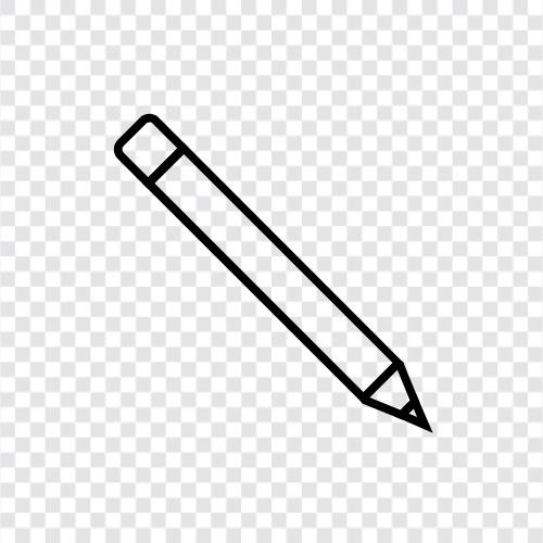 writing, drawing, paper, lead icon svg