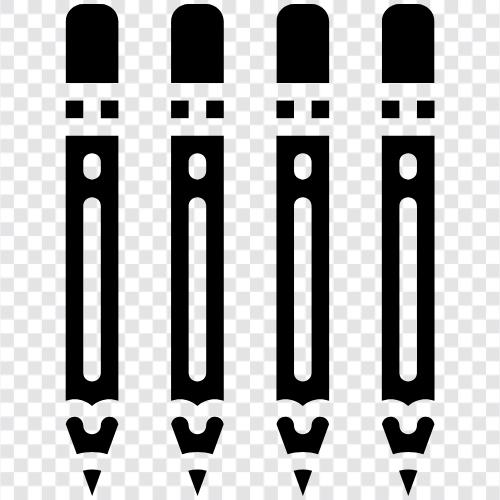 writing, drawing, pencils, lead icon svg