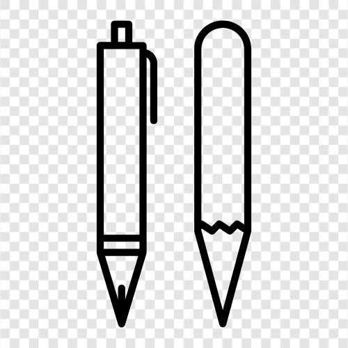 writing with a pen, handwriting with a pencil, paper, drawing with a icon svg