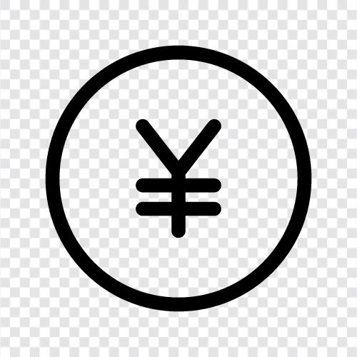 Währung, Yen Währung, Japan, Japanischer Yen symbol