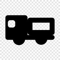 trailer, transportation, charter, rental icon svg