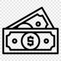 paper money, paper currency, paper bills, paper money notes icon svg