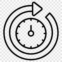 24 hours a day, round the clock icon svg