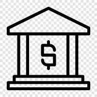 a bank, bank account, banks, banking icon svg