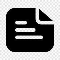 a file, document, text, edit icon svg