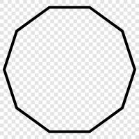 a geometric shape, hence the name. It, Decagon icon svg