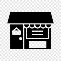 a physical store, a business, a company, a store location icon svg