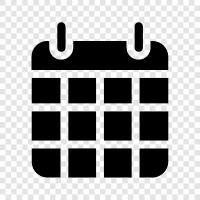 a schedule of events, appointments, etc., day icon svg