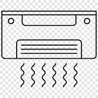 AC, conditioner, portable AC, air conditioning icon svg