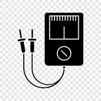 AC Voltmetre, DC Voltmetre, ohm yasası, Voltmetre ikon svg