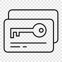 access control, security, card, door icon svg