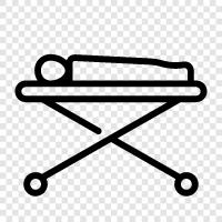 accessible bed, bed for the handicapped, Wheelchair bed icon svg