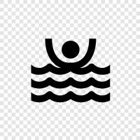 accidents, water, drowning, pool icon svg