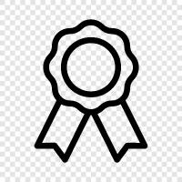 accolade, prize, certificate, commendation icon svg