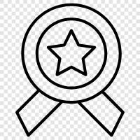 accolades, certificate, prize, commendation icon svg