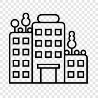 Accommodation, Hotel room, Hotel rates, Hotel reservation icon svg