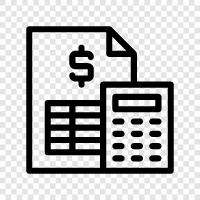 accounting, financial accounting, journal entries, receivables icon svg