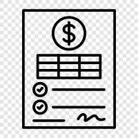 accounting, statement, invoice template, invoice software icon svg