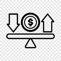 accounting, investments, stocks, bonds icon svg