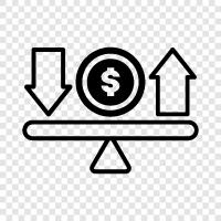 accounting, investments, stocks, bonds icon svg