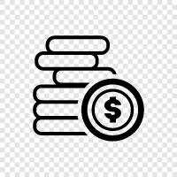 accounting, investing, banking, stock market icon svg