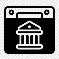 accounts, banking products, banking services, banking system icon svg