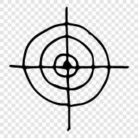 accuracy, accuracy shooting, firearm, gun icon svg