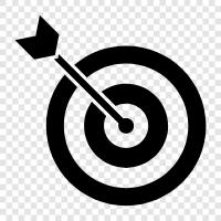 achievement, target, objective, target date icon svg