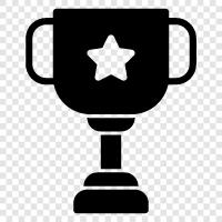 Achievement, Record, Trophy Case, Art icon svg