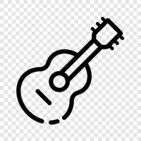 acoustic, electric, classical, steel icon svg