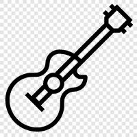 acoustic, electric, classical, steel icon svg